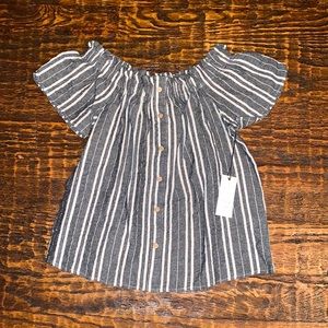 Active USA Smock Button Down Top